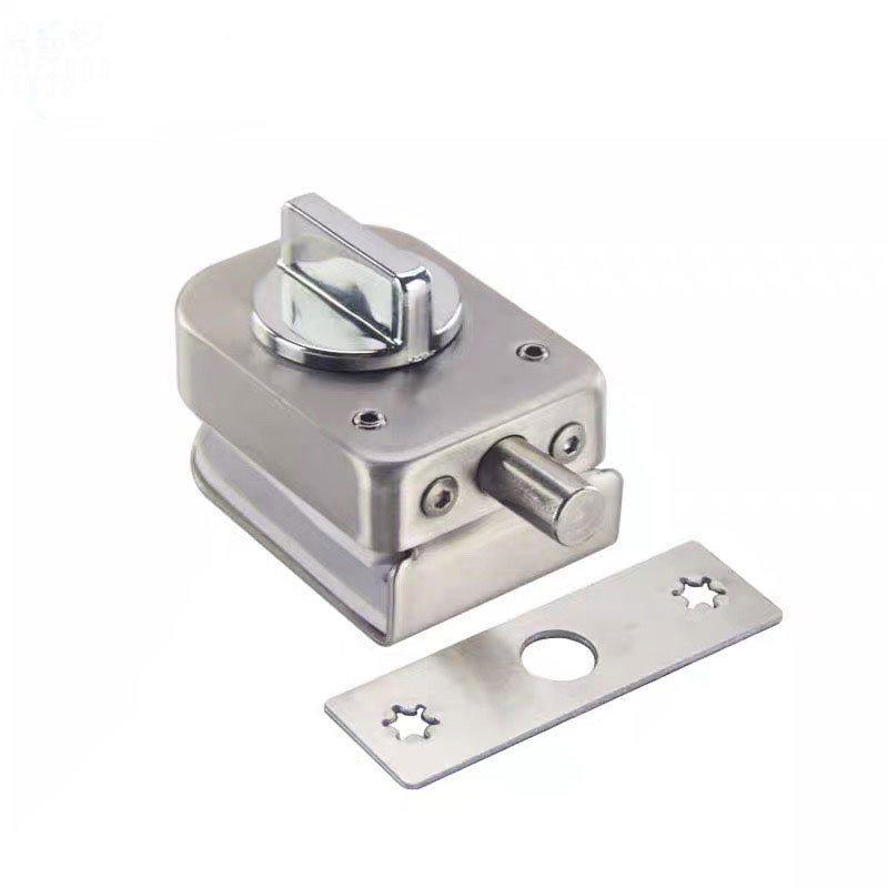 玻璃门地锁不锈钢玻璃门插销双开玻璃门插销锁卫生间锁单门锁