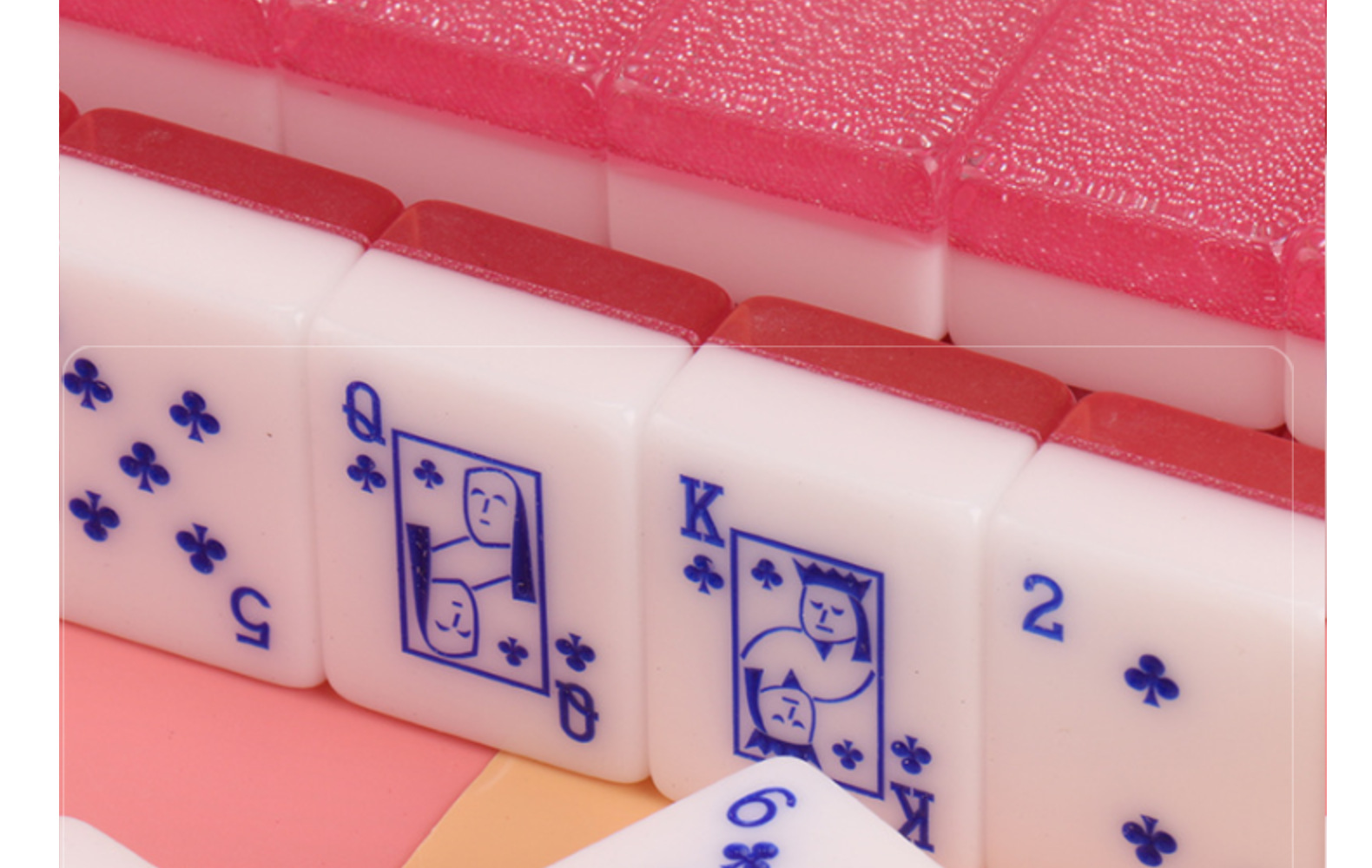 亚克力拉美扑克麻将家用麻将牌雕刻版密胺麻将可定制厂家直供