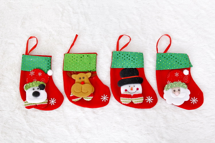 Christmas Decoration Little Socks Santa Snowman Deer Socks Christmas Tree Socks Pendant Gift Gift Bag