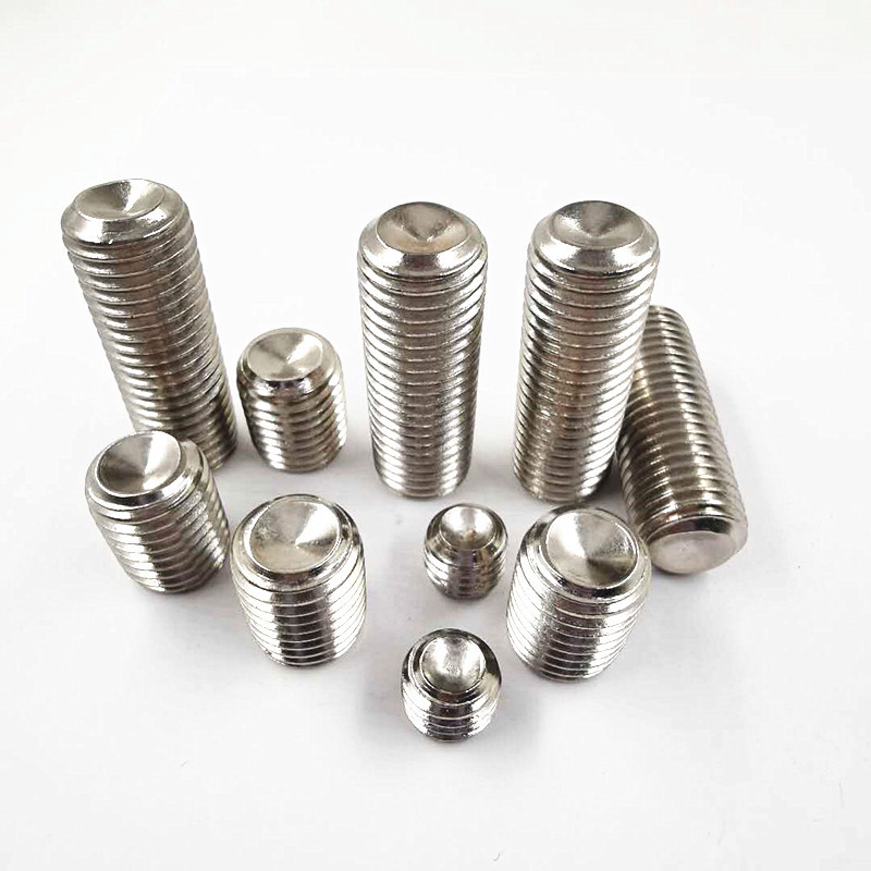 din916m10*6-m12*60不锈钢标准件304不锈钢螺丝内六角凹端紧定