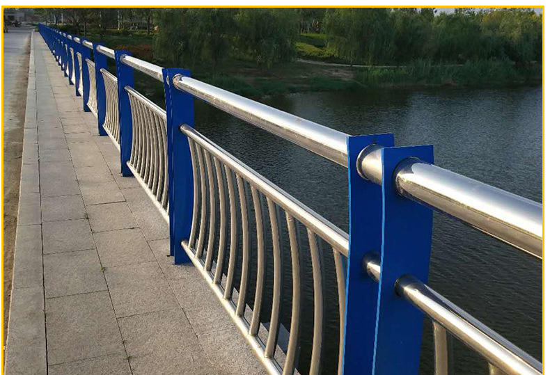 不锈钢桥梁护栏 大桥护栏 防撞人行道路 复合管景观栏杆厂家
