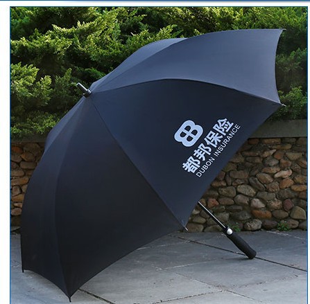 印字胶布伞铁雨伞印logo长杆伞银广告碰击布长柄伞聚酯纤维铁