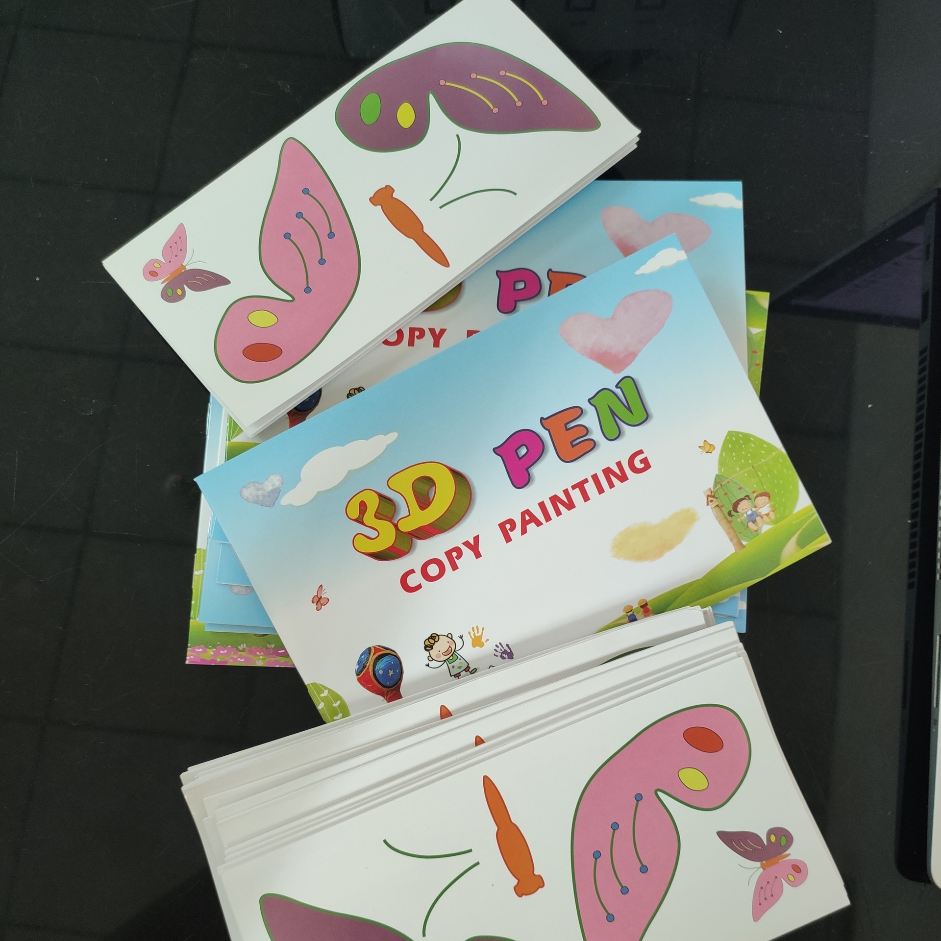 工厂现货 3d打印笔画册图形模版立体绘画涂鸦笔画册3d打印笔纸膜