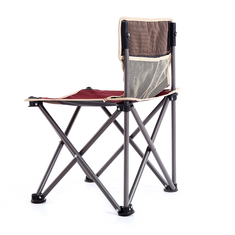 户外休闲沙滩折叠椅子牛津布金属骨架广告椅子便捷手提折叠钓鱼椅