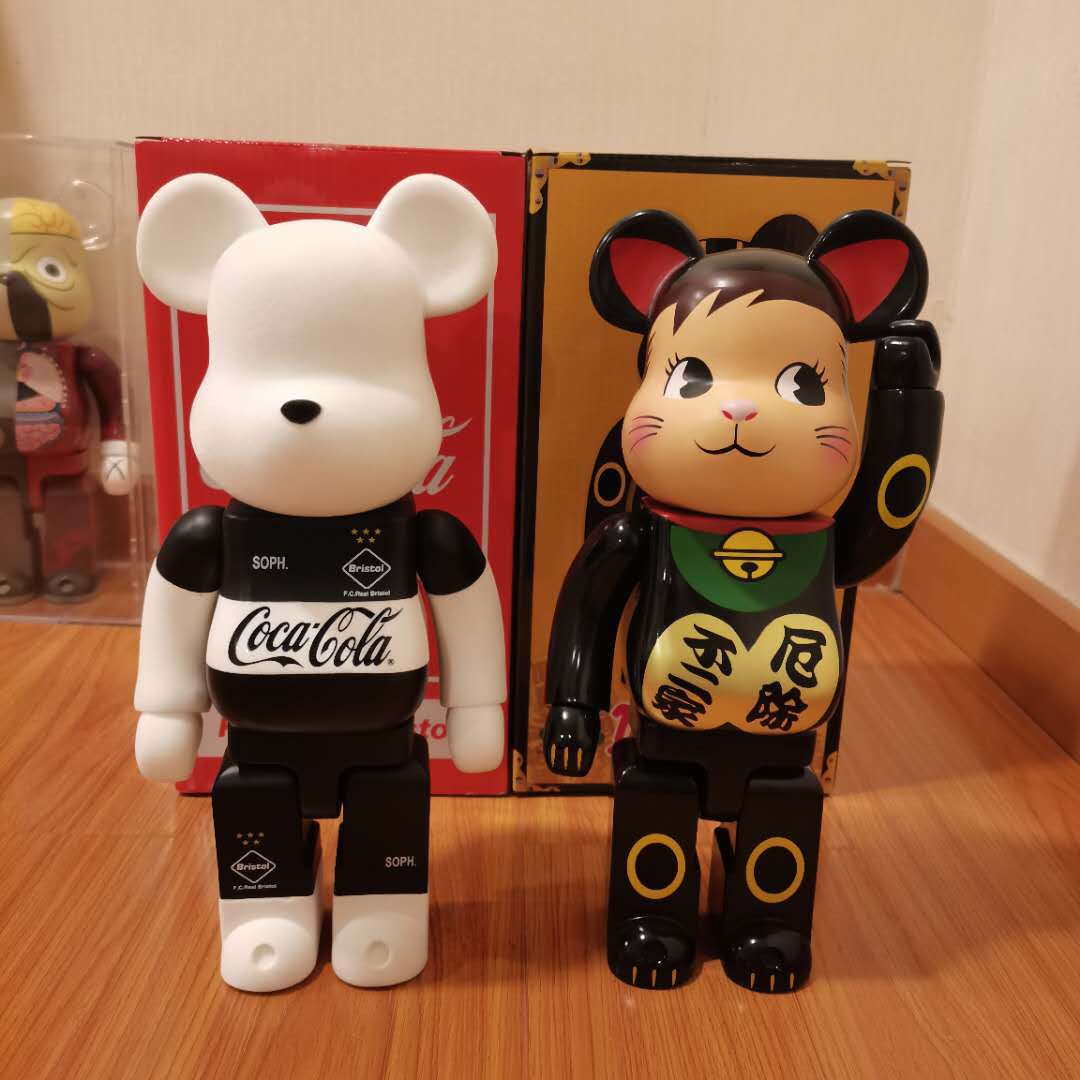 潮玩陈冠希bearbrick 暴力熊积木熊可口可乐联名公仔摆件模型400%