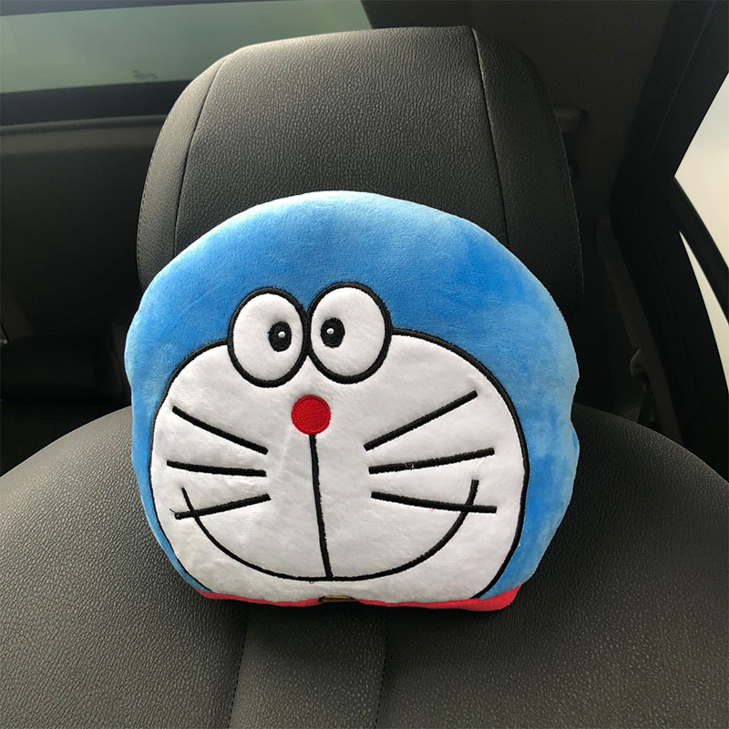Factory Direct Supply Car Supplies Cartoon Car Headrest Neck Pillow Cute Plush Toys Waist Pad Car Seat Cushion in Stock