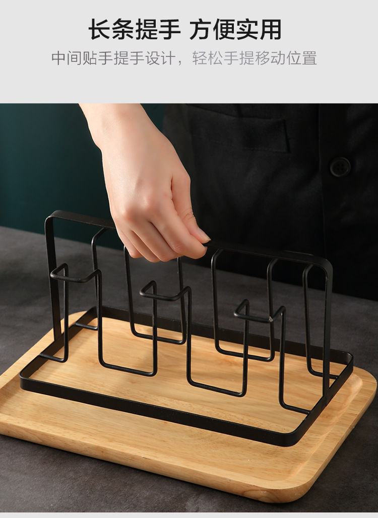 厂家直销铁艺水杯架杯子沥水架收纳玻璃杯置物架水杯挂架啤酒杯架