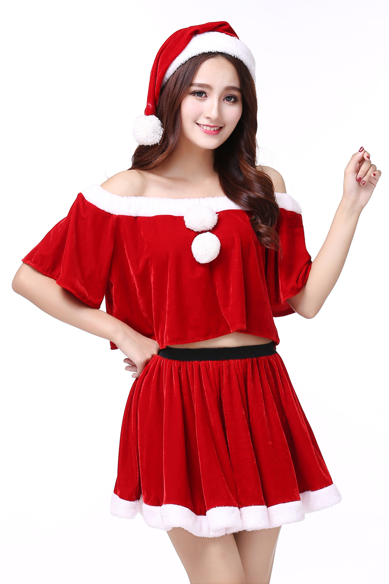 欧美圣诞服装圣诞制服外贸演出服圣诞节演出服装x75
