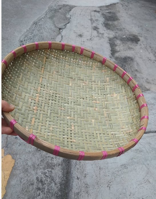 竹筲箕淘豆箕疏菜水果筲箕摆设农家产品竹蓝竹箕