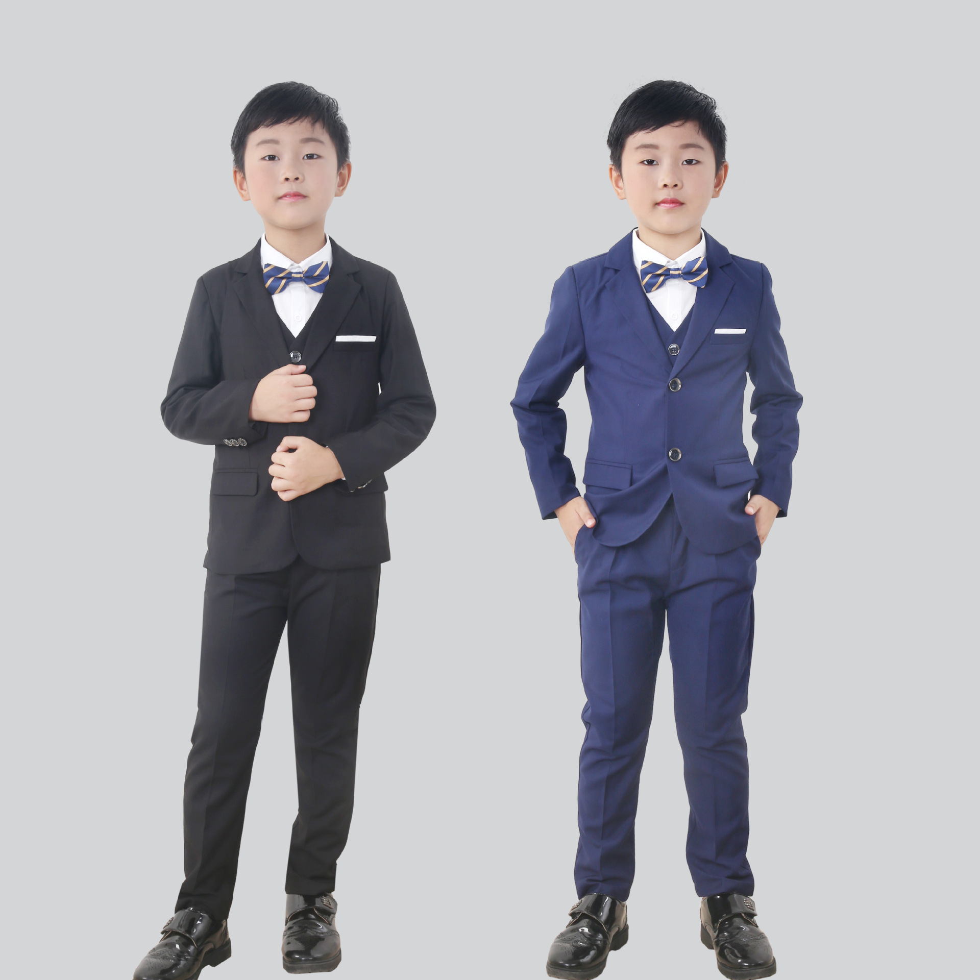 男童正装西装礼服套装花童演出服外套英伦风儿童主持婚礼工厂直销
