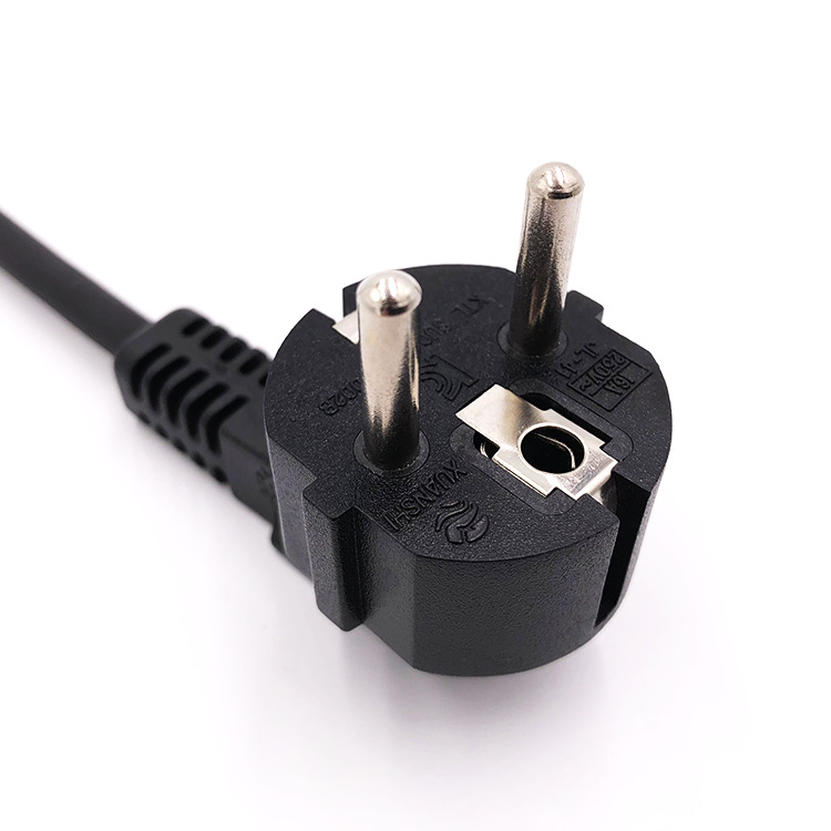 新款韩式韩规ktl认证电源线 16a两芯韩国插头h05rn-f3*1.5mm