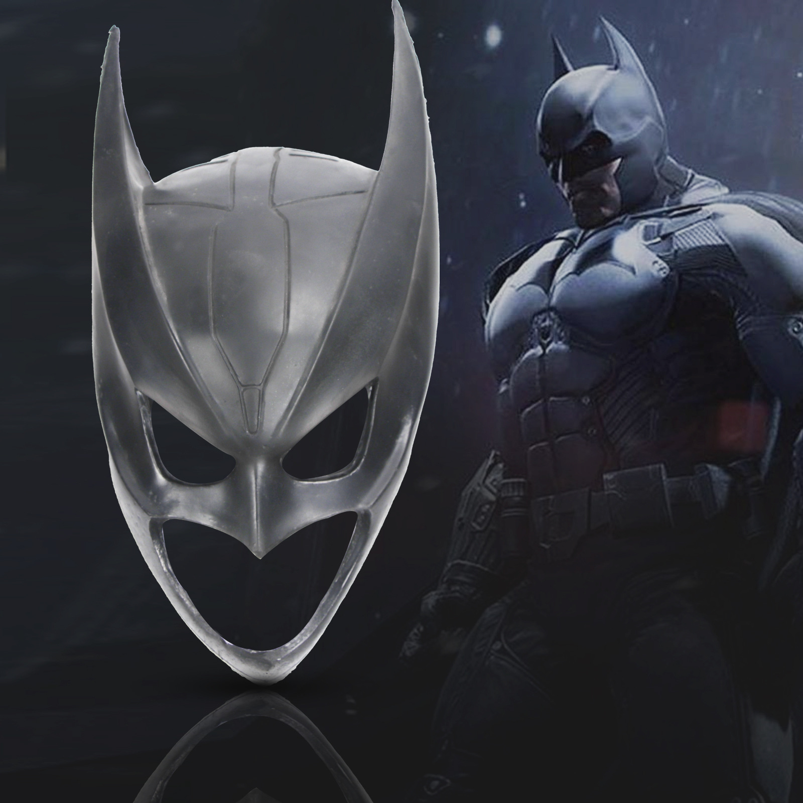 万圣节乳胶蝙蝠面具侠pu头套派对道具装饰面罩厂家直销批发独立站