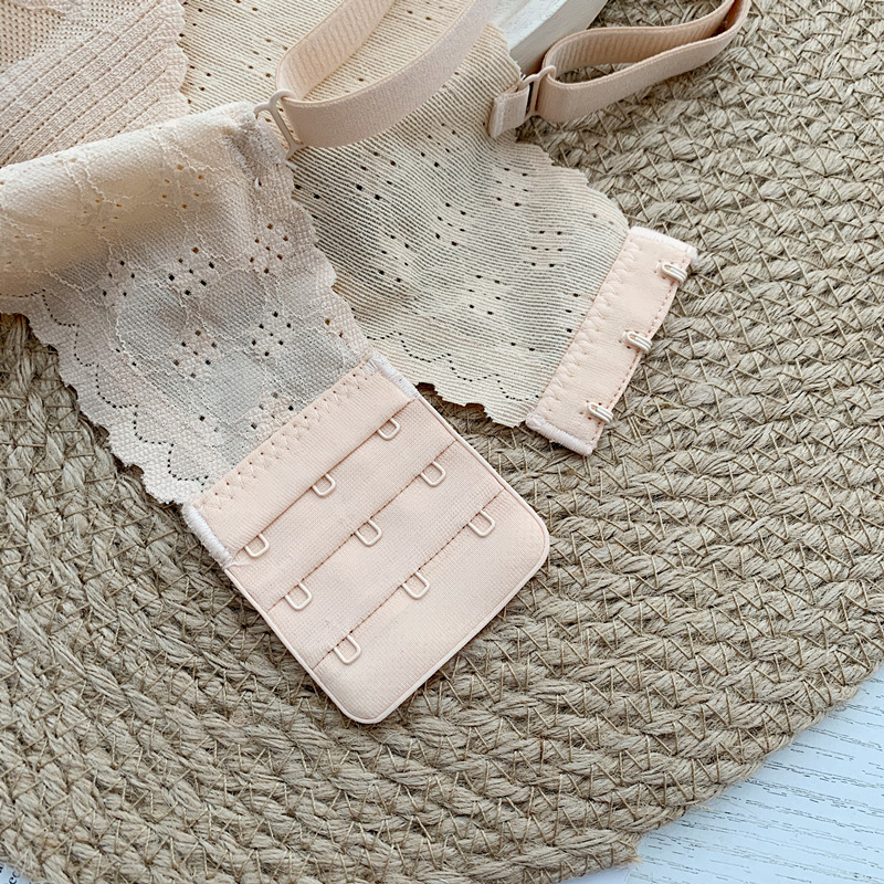 一片式零感一体成型吊带文胸无痕法式内衣女大胸显小舒适性感胸罩