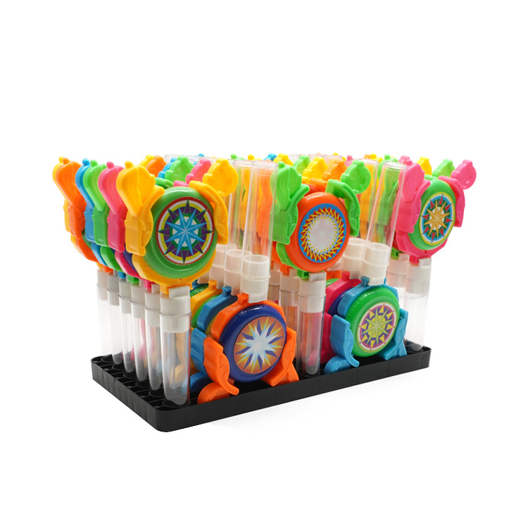 专业生产塑料赠品小玩具装糖插架机器人外销食品装糖插架糖果玩具