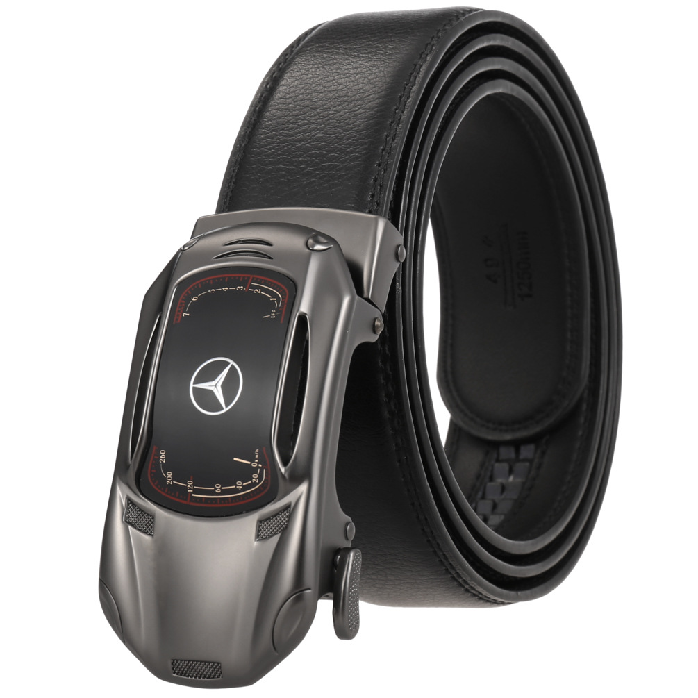 厂家批发皮带男士二层牛皮 自动扣皮带男式皮腰带ly36-23526-1