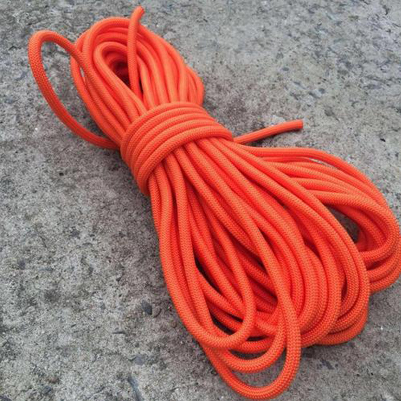 水上漂浮救生绳救生器材救生绳浮潜安全救生绳30米带钩环8mm