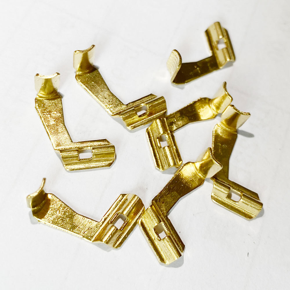 黄铜冲压件加工 墙壁开关插座内部导电铜配件 定制 开关铜件支架