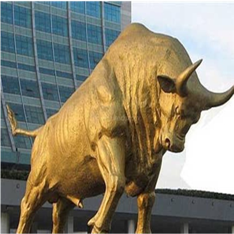 加工定制铜牛雕塑 铸大型铜牛 奋斗牛 开荒牛 铸铜耕牛厂家