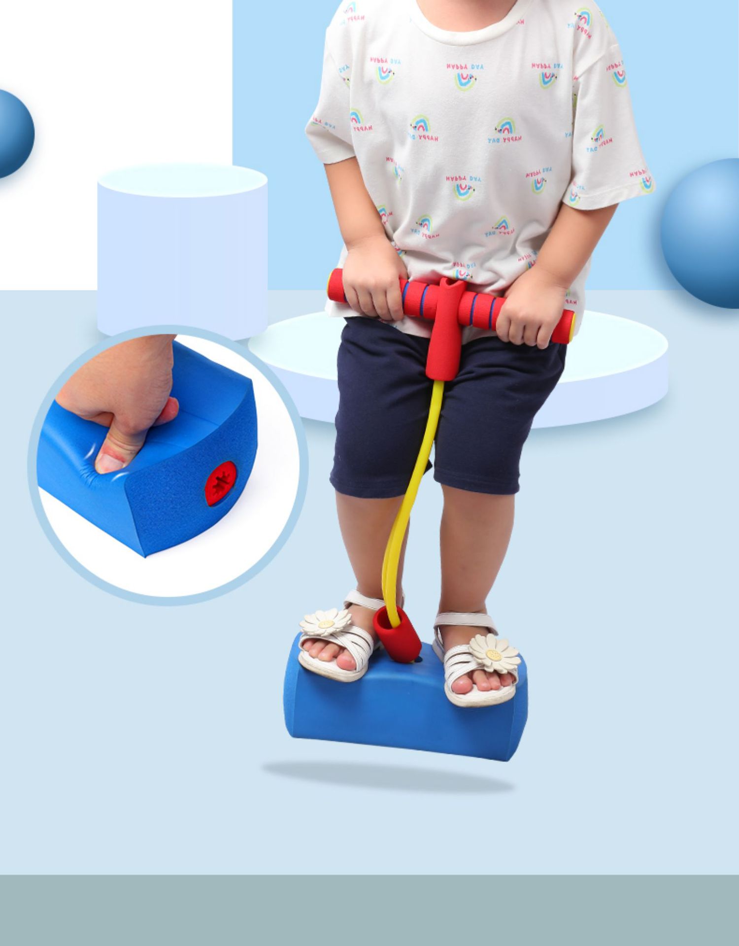 青蛙跳跳玩具杆儿童长高运动器材健身有声跳跳杆弹跳户外蹦蹦跳器