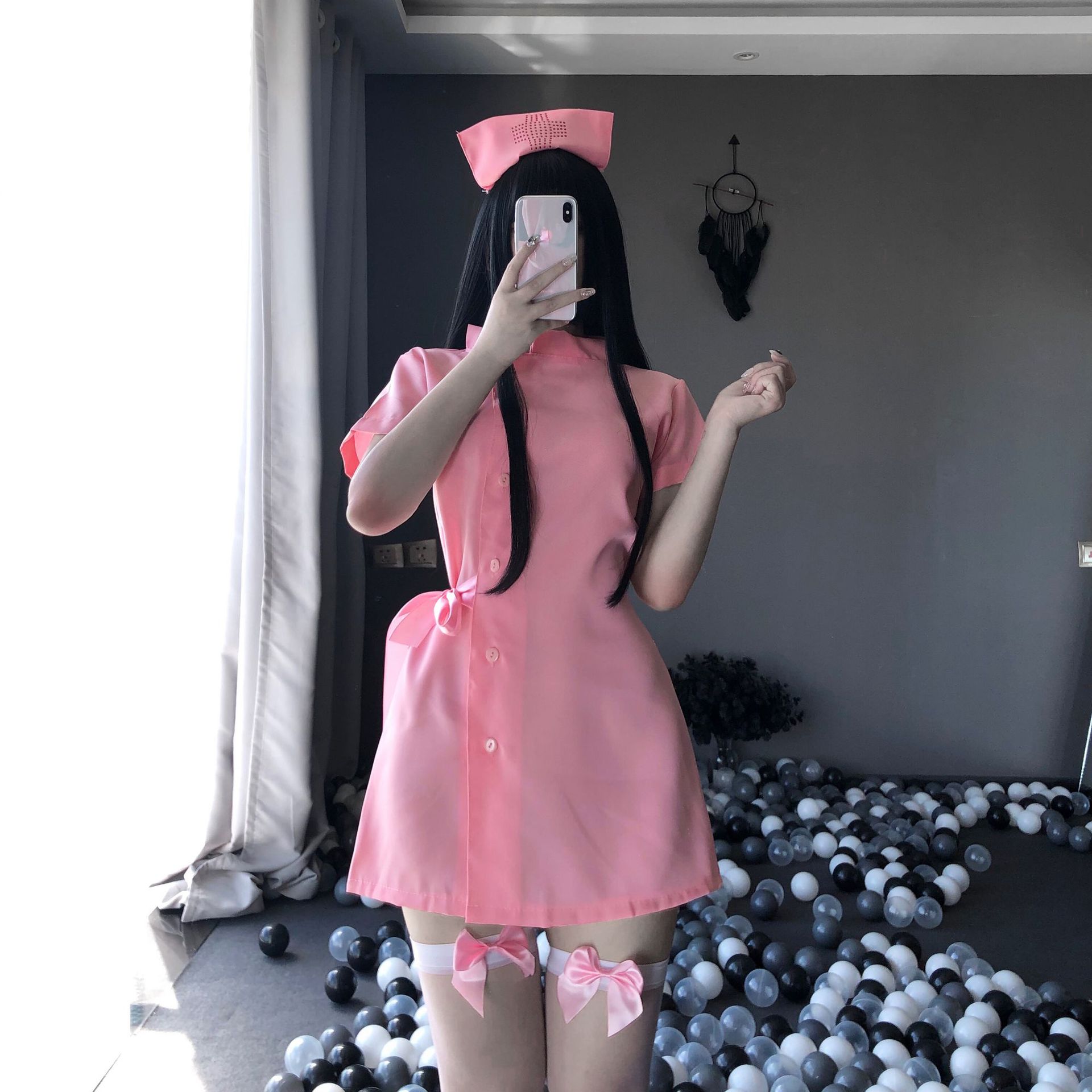 6万套林林婷情趣内衣性感护士空姐女佣三点秘书学生水手套装