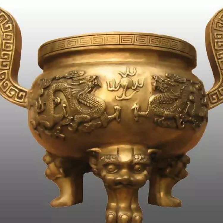 厂家铸造城市大小型青铜圆形鼎方鼎仿古司母戊鼎纯铜铸造铜鼎价格