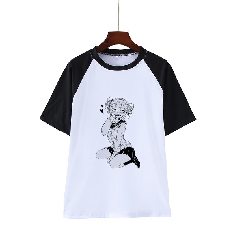 春季新品女装 渡我被身子 my hero academia 动漫个性印花短袖t恤