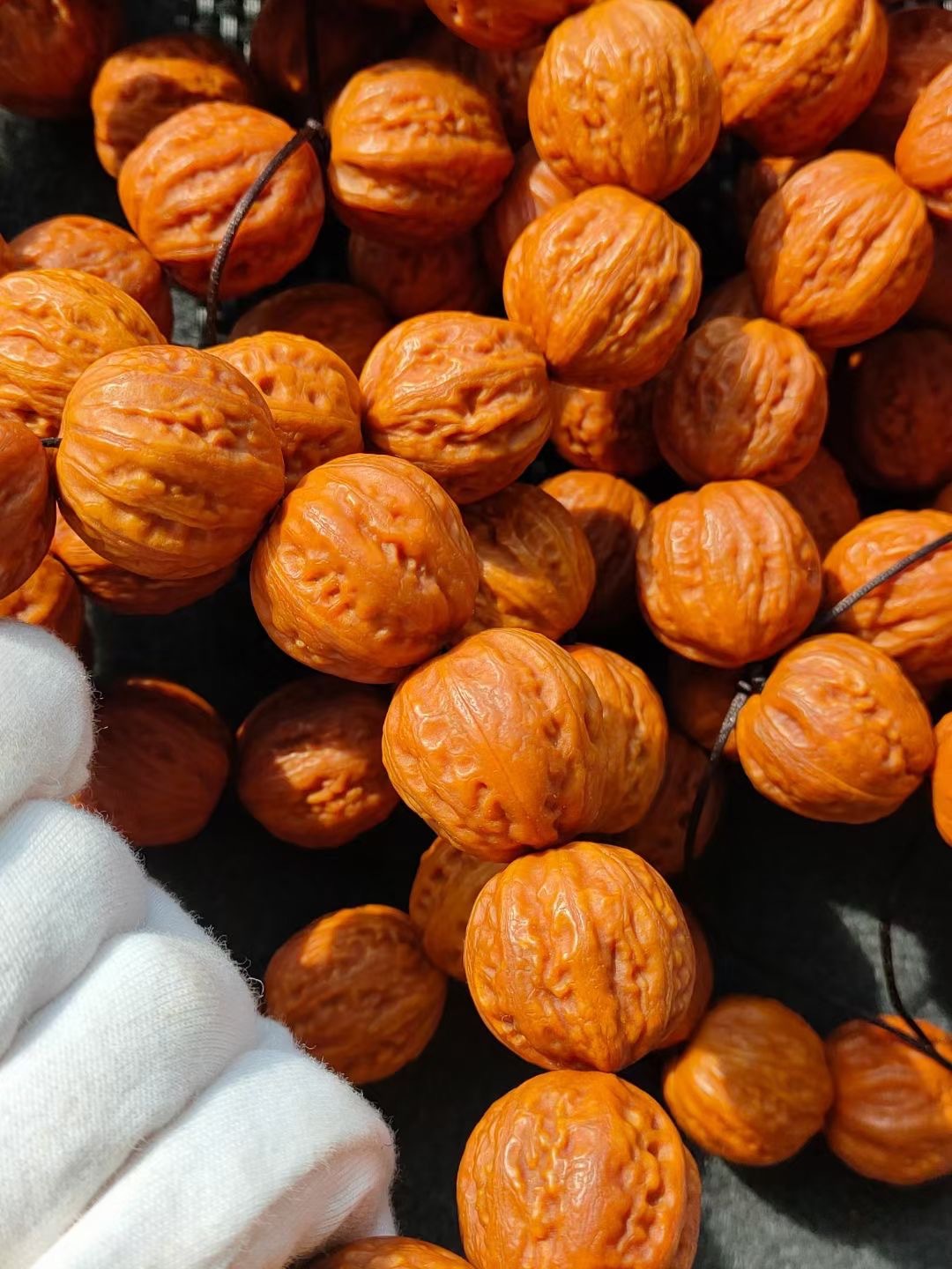 文玩核桃手串 京八棱核桃 门头沟桃核 龙纹脑纹官帽桃核产地批发