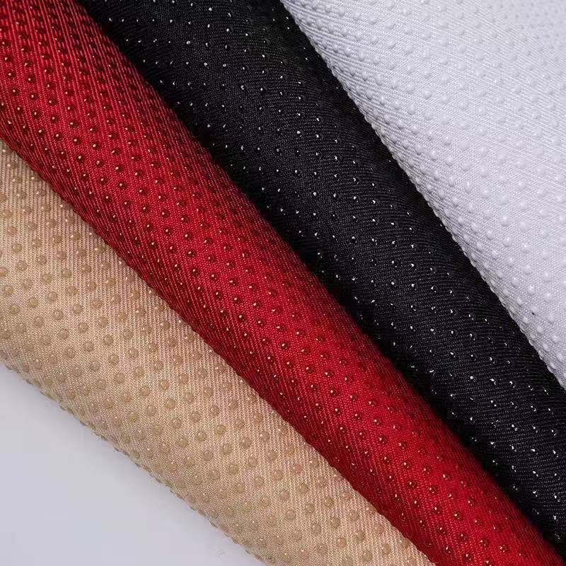 厂家直销 斜纹华达呢滴塑布 防滑布 汽车坐垫 沙发面料 现货供应