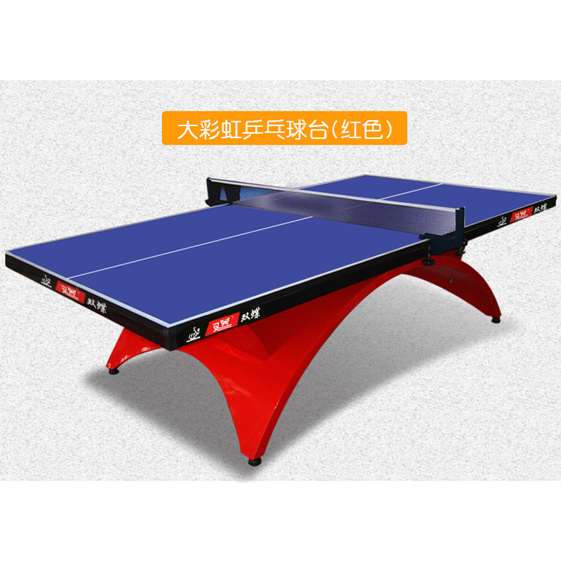 双蝶大彩虹标准室内乒乓球台家用俱乐部球馆比赛乒乓球桌案子