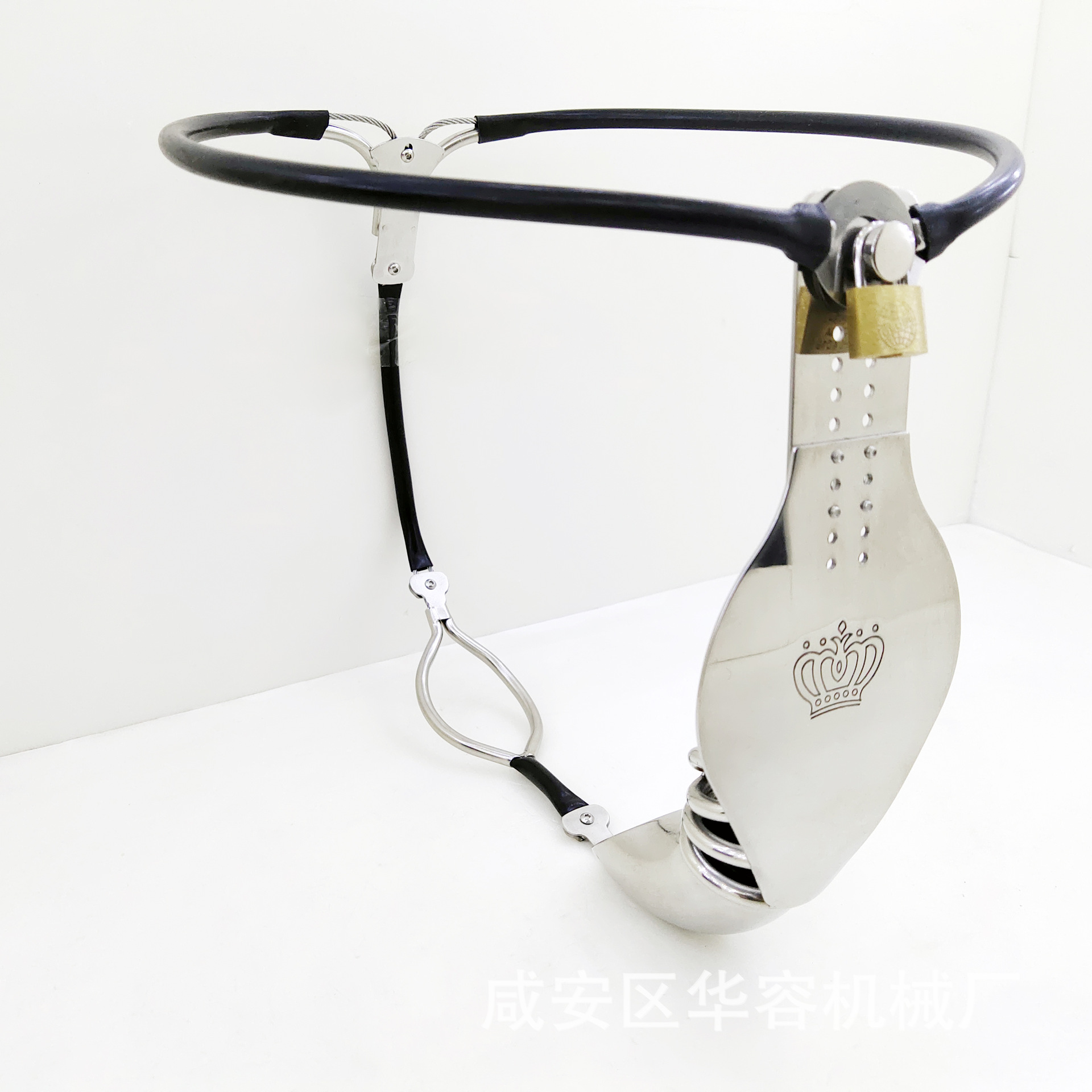 华蓉带锁轻便款男用y2不锈钢贞操带贞洁带男用t形铁内裤工厂批发