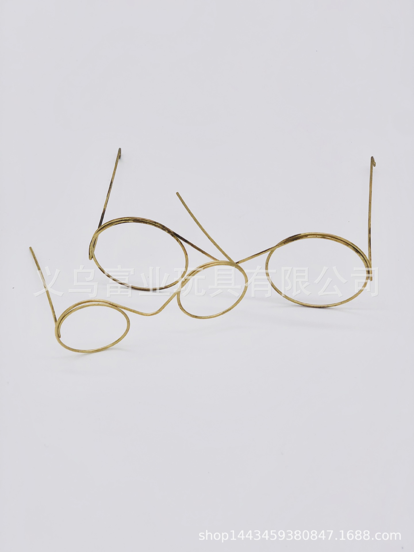 圣诞老人眼镜 芭芘娃娃专用眼镜 铁丝烤漆高档仿真眼镜 玩具配件