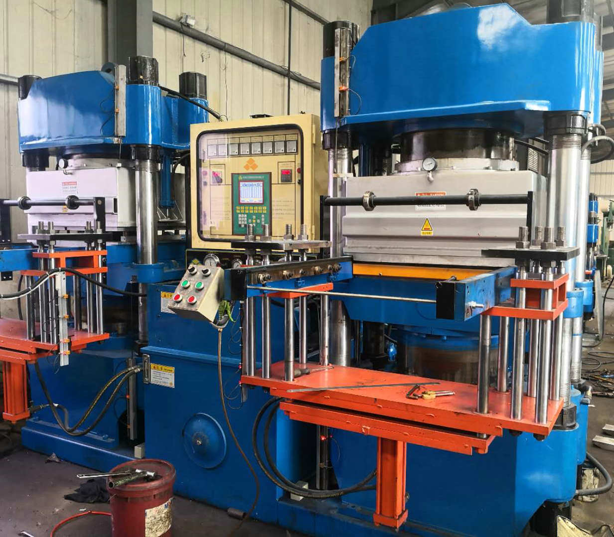 二手硅胶机械 橡胶机械 9成新 佳鑫350t真空2rt油压成型机