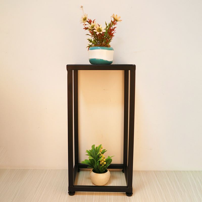 厂家直销现代简约铁艺花架 落地式立柱植物架子现货批发