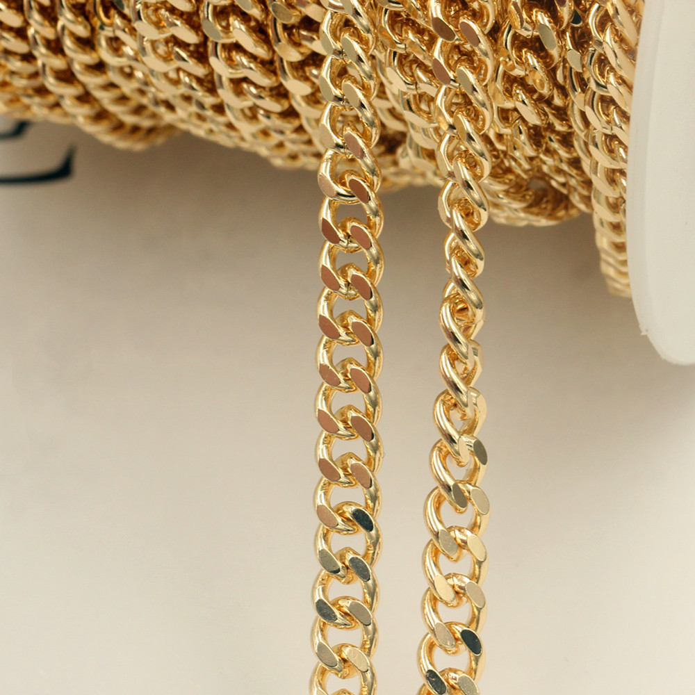 铜镀真金仙女骨链牛仔链包链挂链装饰diy项链手链饰品配件