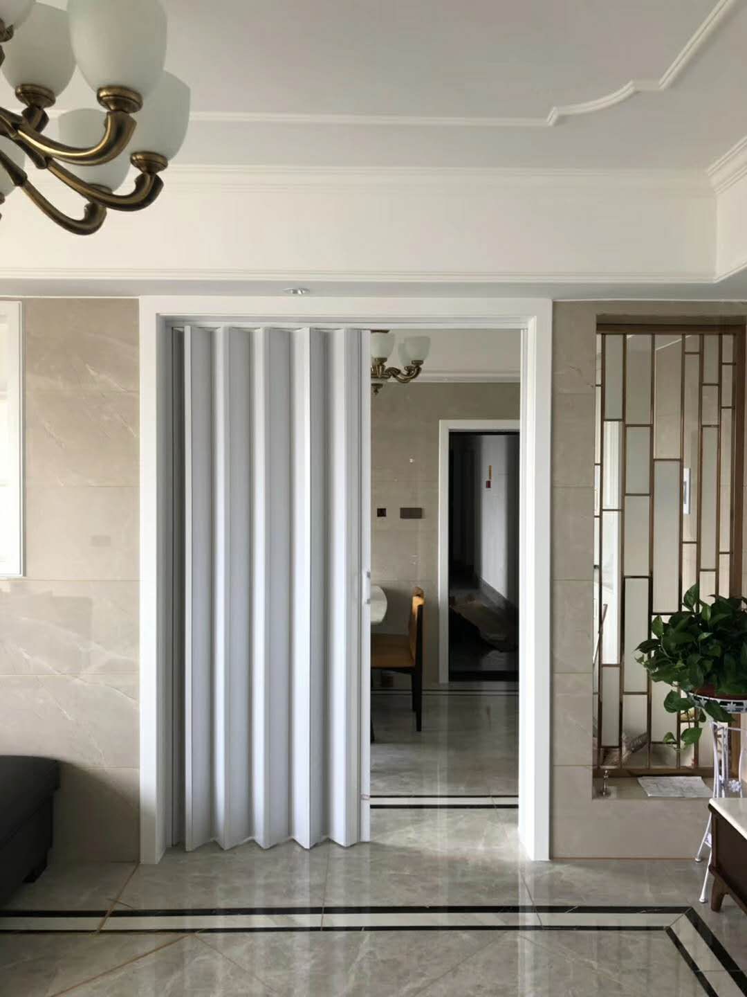 全铝合金折叠门平板室内/酒店隔断屏风推拉门移门挡火油烟挡水