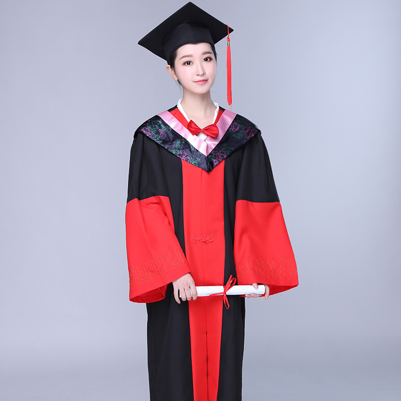 博士服大学生毕业礼服学校成人礼演出服博士颁奖服学士学位服