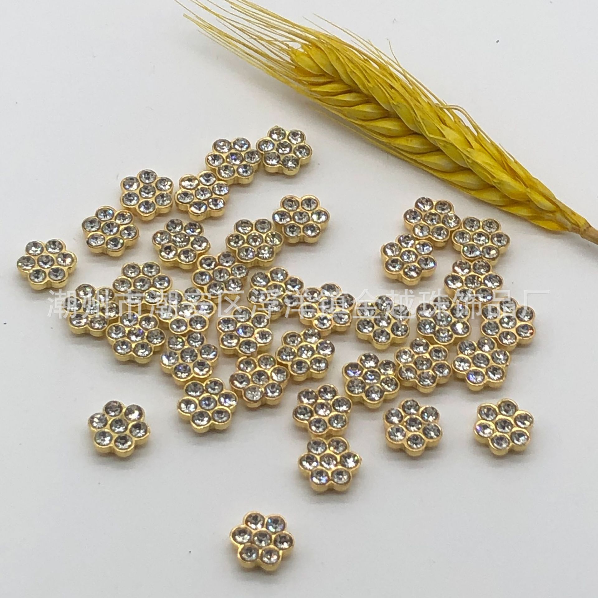 【厂家直销】机打专用点钻 水镀梅花钻 diy工艺品服装服饰钻