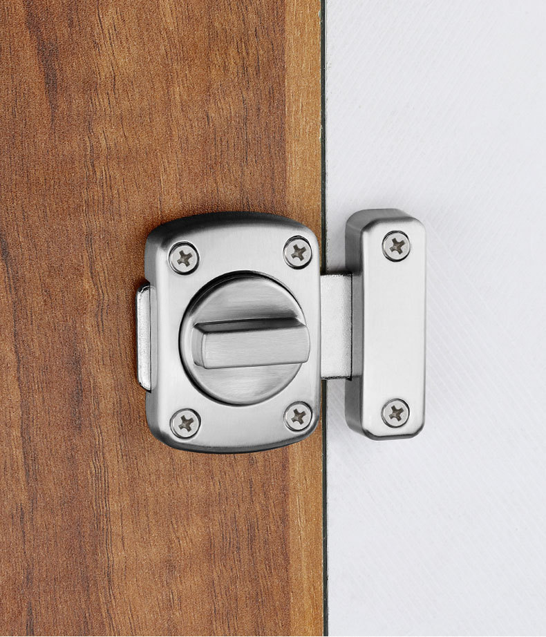 加厚门插销门闩门栓锌合金门锁扣卧室反锁神器明装左右通用插销锁