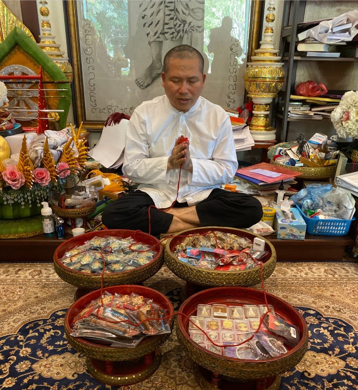 泰国佛牌真品 阿赞苏斌四面神佛牌 五眼四耳 崇迪 巴拉吉