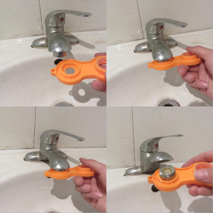 面盆洗菜盆厨房冷热水龙头起泡器水咀扳手工具拆卸安装维修拧松器