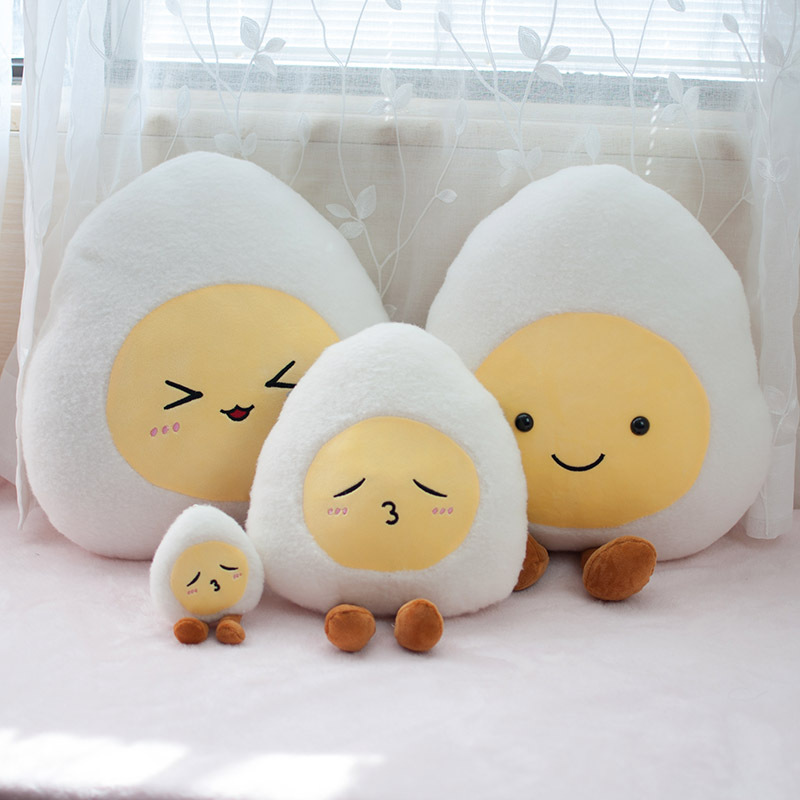 可爱鸡蛋仔汽车车枕腰靠车载手捂抱枕 蛋蛋斜挎包 包挂件毛绒玩具