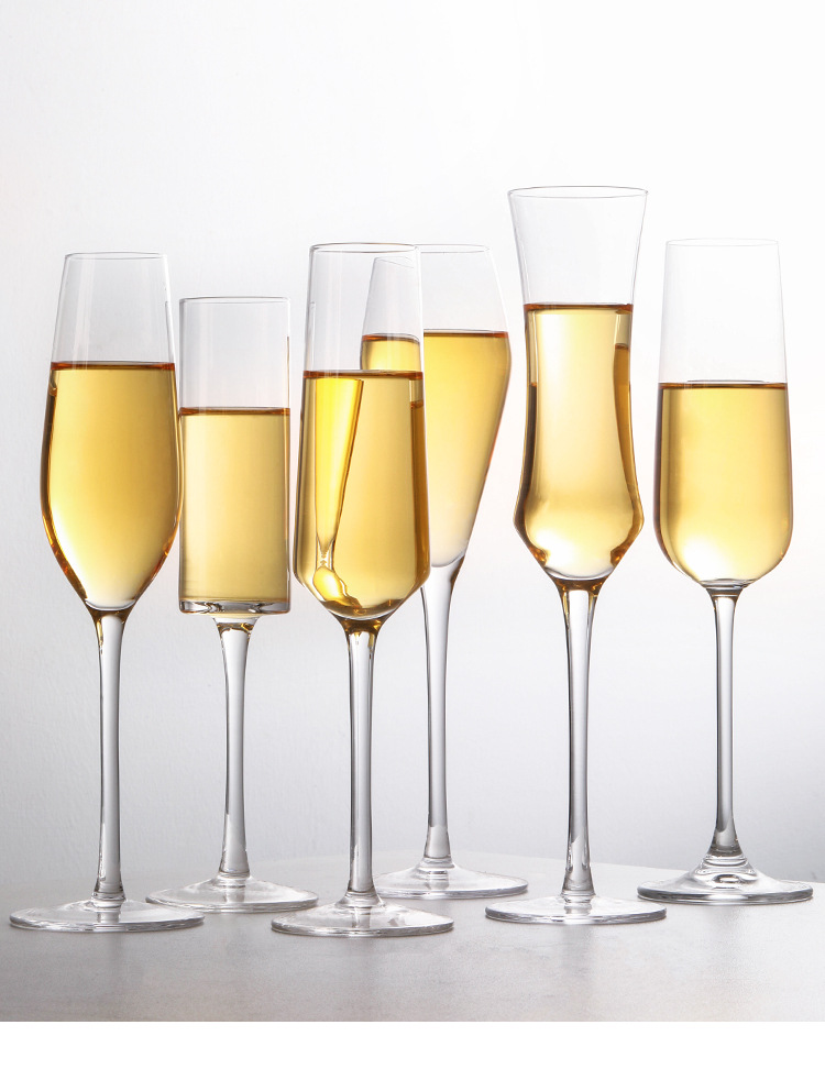 水晶香槟杯起泡酒高脚杯套装家用创意装子酒杯杯鸡尾酒杯子