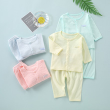 婴儿衣服棉质新生儿套装空调服九分袖优惠宝宝童装2022婴童服装