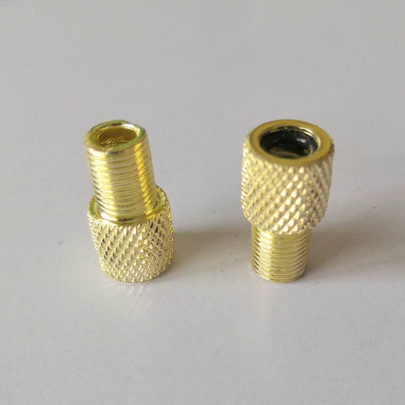 山地自行车气门嘴转接头死飞单车法嘴转换器打气筒法嘴转美嘴配件