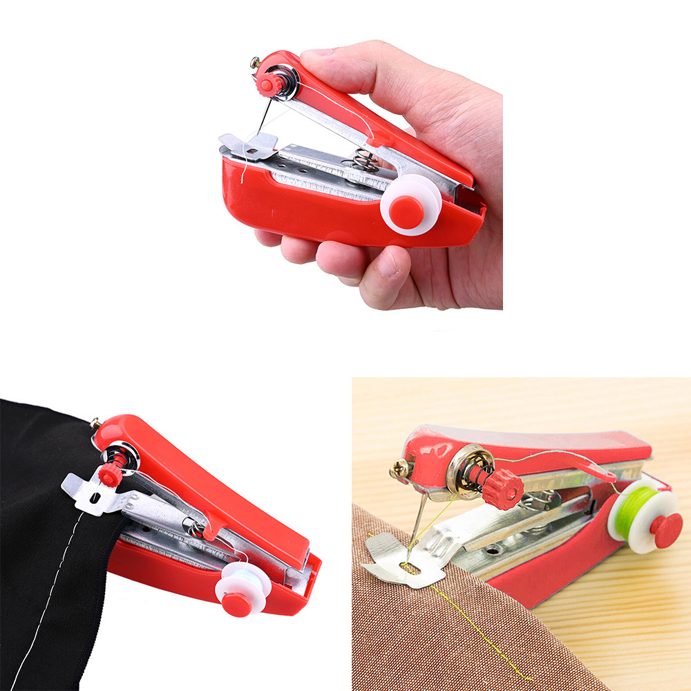 Cross-Border Handheld Pocket Portable Sewing Machine Thin Thick Manual Mini Household Small Sewing Machine Handystitch