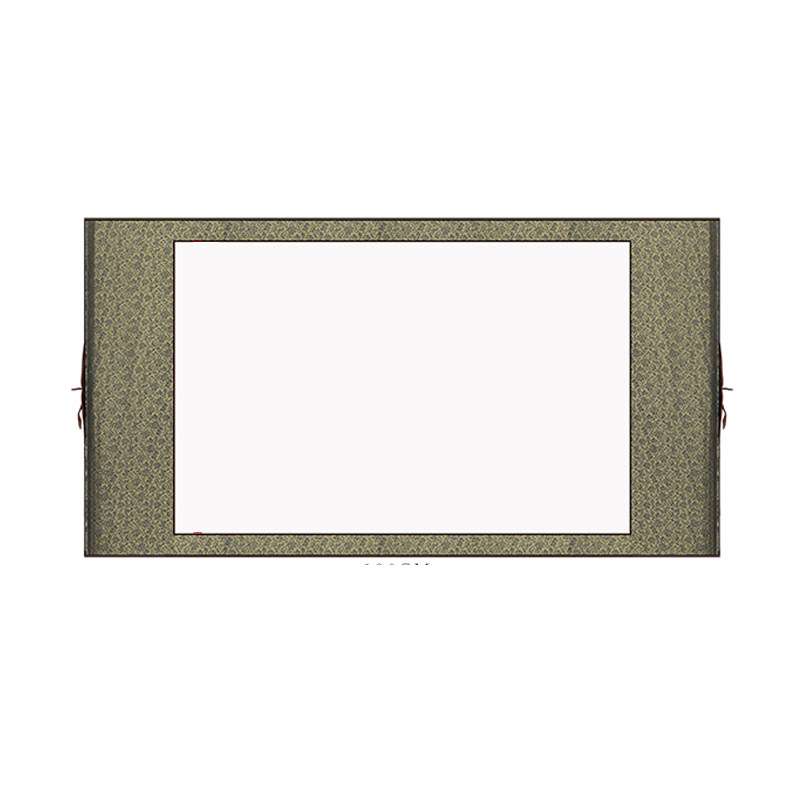 横轴四尺画轴白色 仿古洒金 空白三尺宣纸横卷 四尺对开宣纸卷轴