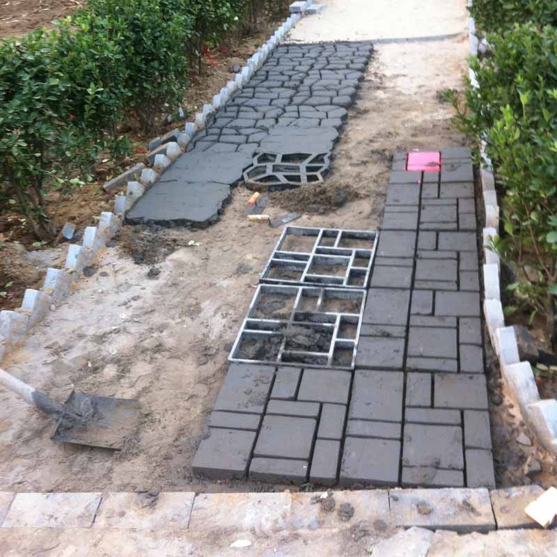 铺路模具 彩色混泥土水泥模具地砖路沿石地坪铺路 景观装饰模具