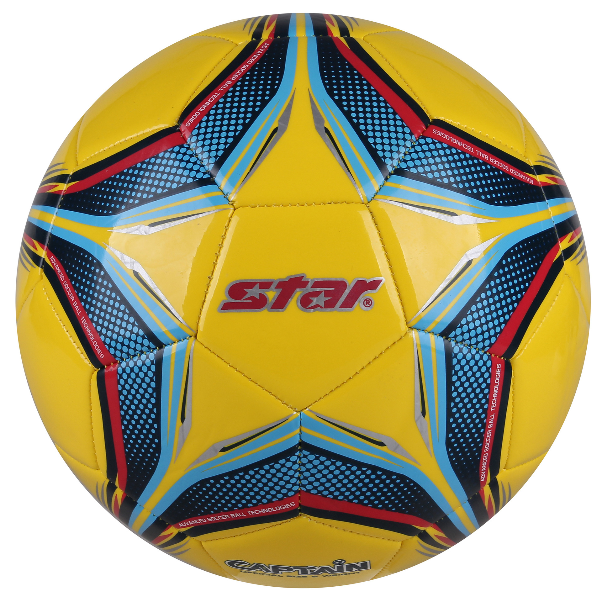 批发世达star足球3号幼儿园训练脚感柔软缠线机缝彩色儿童足球