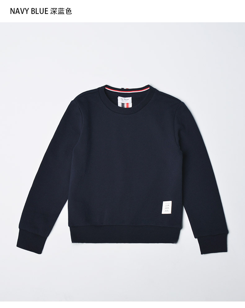 b0076-1家庭亲子装男女同款tb thom圆领卫衣