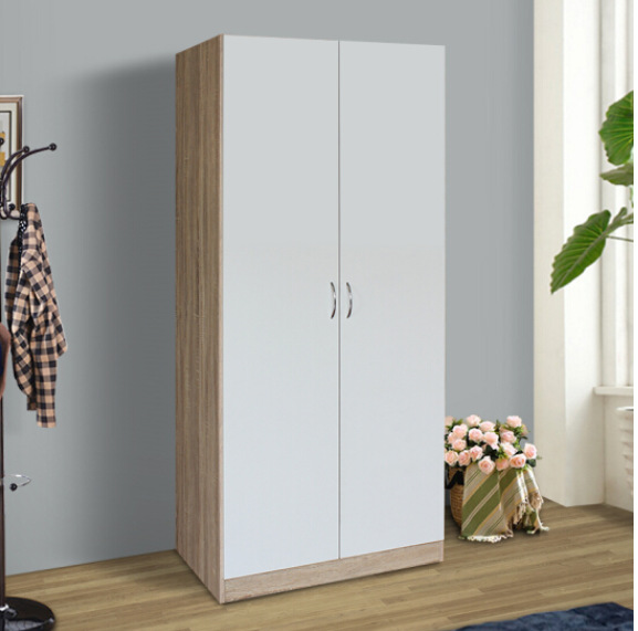 【常捷】两门衣柜木质大衣柜平开两门柜挂衣柜-阿里巴巴